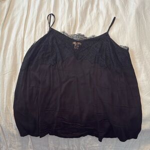 H&M plus size black lace cami